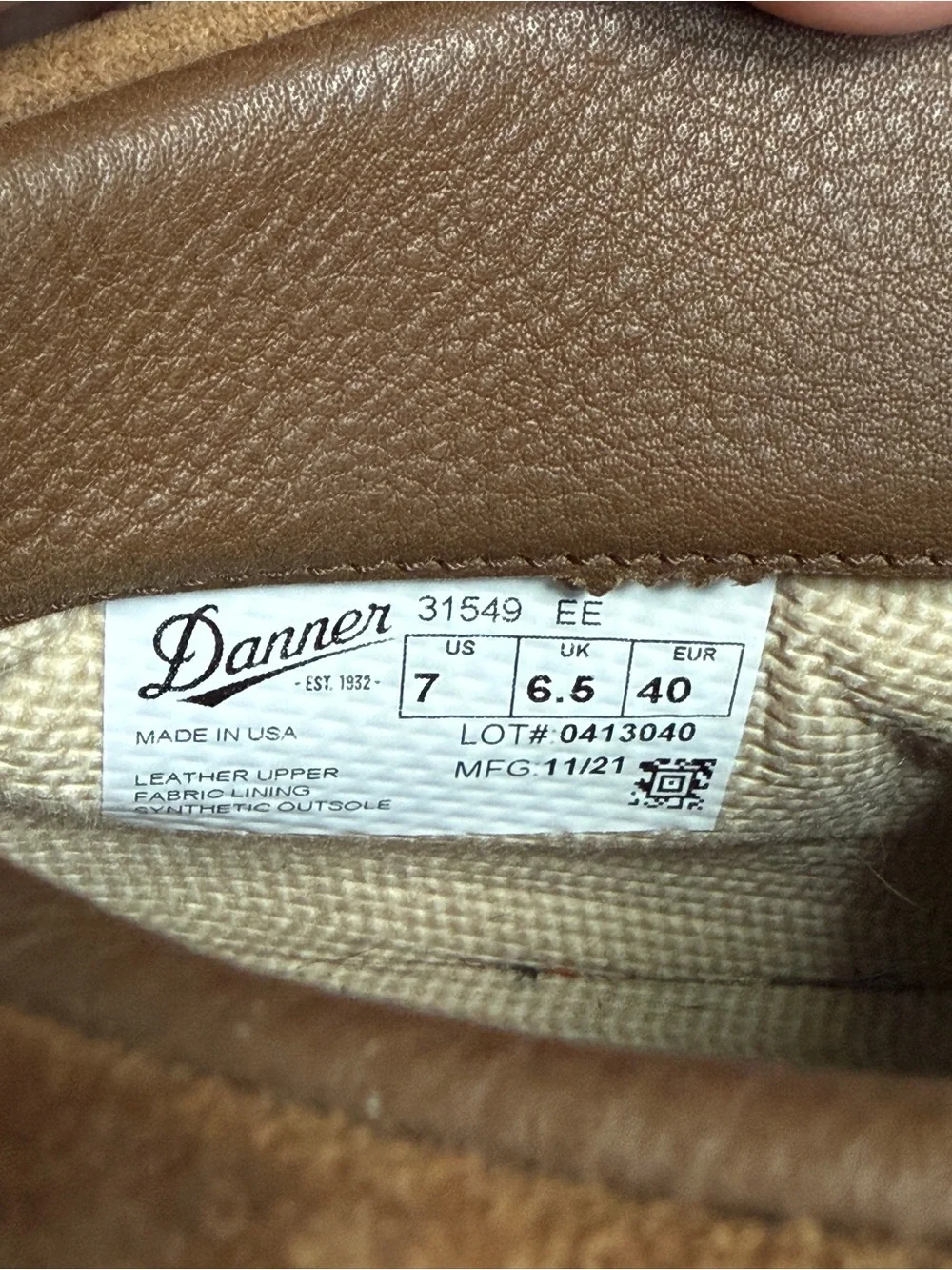 Danner x JJJJound Mountain Light 31549 Brown Suede Boots Men’s US 7 EE USA